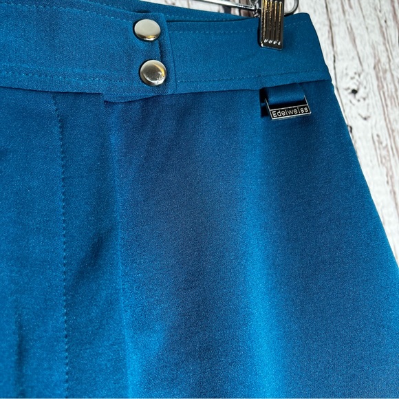 Vintage Edelweiss Fitted Stretch USA Made Outdoor Stirrup Ski Winter Pants SZ 6 - Picture 4 of 13